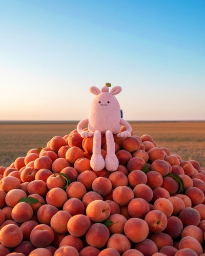 DOUDOU - MIAM! Taylor Peach, 60 cm, pink peach