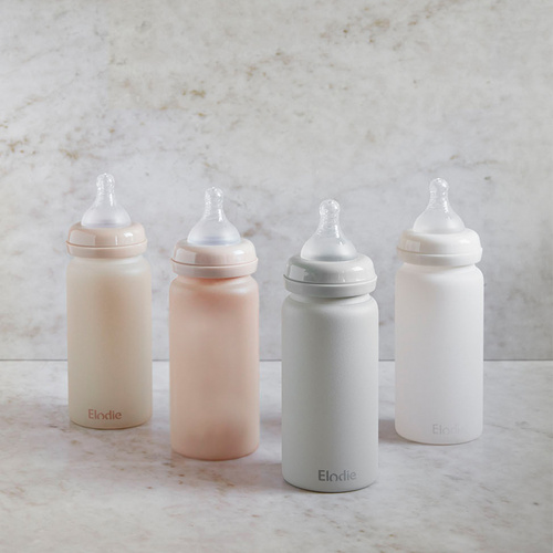 Elodie Details - Glass feeding Bottle - Silicon teats 6m+