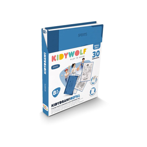 KIDYWOLF – refill set for KIDYDRAW-PAD 8+, Sport