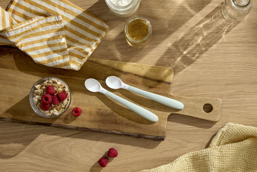 BABYBJÖRN - Baby feeding spoon, 2-pack, Powder Green