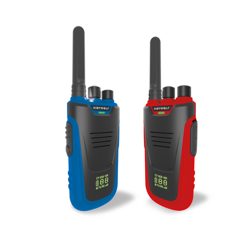 Kidywolf - KIDYTALK walkie-talkie set, blue-red
