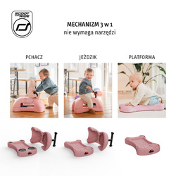 SCOOTANDRIDE - My First Ewolucyjny jeździk pchacz 3w1 6 m+ Rose	