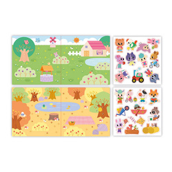 Janod - Creative set Thick reusable stickers My arts & crafts 2+