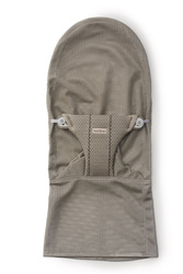 BABYBJORN - Fabric Seat for Baby Bouncer Bliss Grey Beige, Mesh