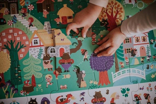 Janod - Observation puzzles in a suitcase Fairy tales 24 elements 3+