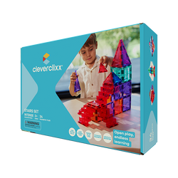 Cleverclixx - Klocki magnetyczne - Stairs Set Intense 34 el.