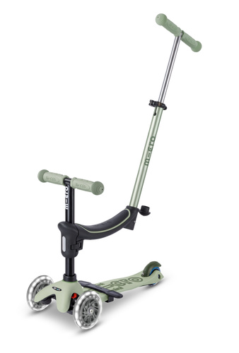MICRO - swing scooter Mini Deluxe Rock&Go LED, olive sage