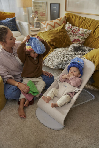 BABYBJÖRN - Bouncer BLISS Woven - Mélange, Light Beige