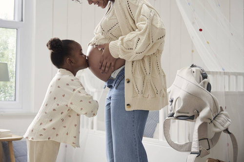 BABYBJÖRN - Baby Carrier MINI 3D Jersey, Light beige