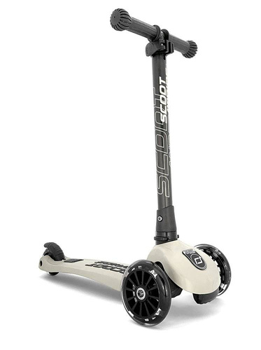 SCOOTANDRIDE - Highwaykick 3 LED - Folding scooter with light-up wheels 3+ Ash
