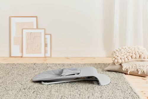 BABYBJÖRN - Bouncer Woven - Light Grey, Petal Quilt