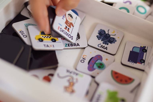 Janod - Magnetic jigsaw puzzle Polish Magnetibook Alphabet