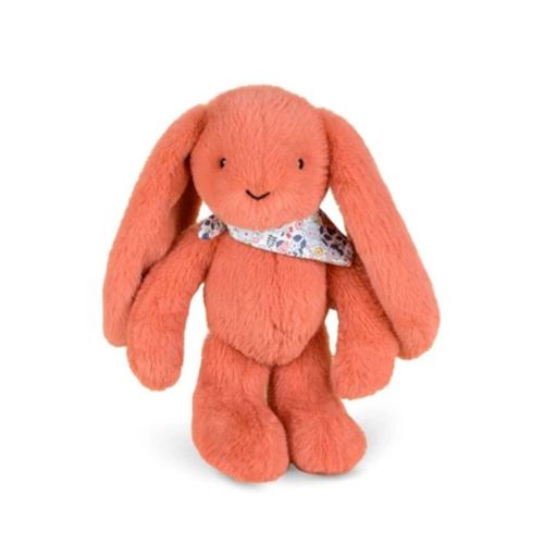 DOUDOU – Lapin Fleurette plush rabbit by Doudou et Compagnie, 35 cm, terracotta