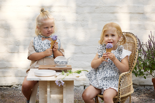 Elodie Details - Baby Bib - Garden Leo Toile Bow