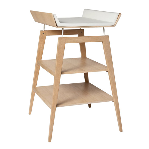 LEANDER LINEA™ CHANGING TABLE W. FOAM CUSHION, OAK