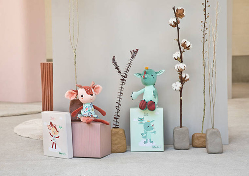 LILLIPUTIENS - Cuddly plush Stella the fawn in gift box ECO 3m+