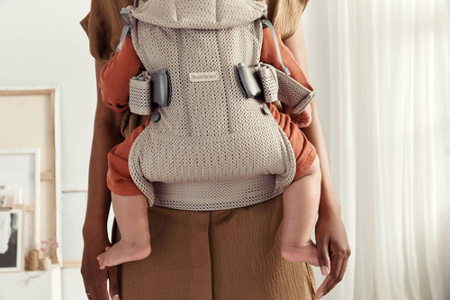 BABYBJÖRN - Baby Carrier ONE AIR 3D MESH, Grey Beige