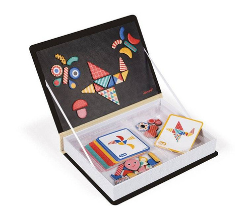 Janod - Magnetic puzzle Funny faces Boy Magnetibook collection 2018