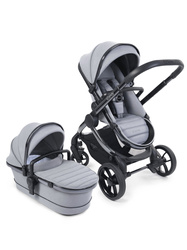 iCandy Peach 7 Pushchair and Carrycot Light  Grey - Complete Bundle
