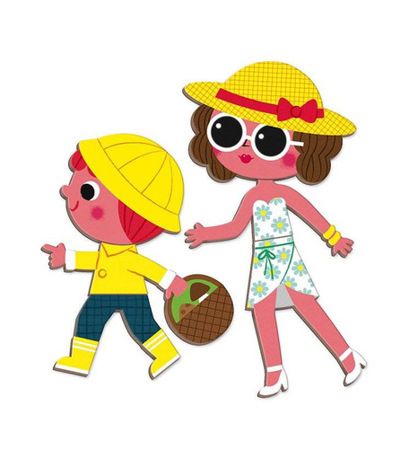 Janod - Magnetic puzzle 4 seasons Magnetibook collection 2018