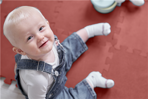 Baby Dan – foam play mat, warm rose