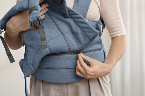 BABYBJORN - Baby Carrier Harmony, Woven, Blue mélange