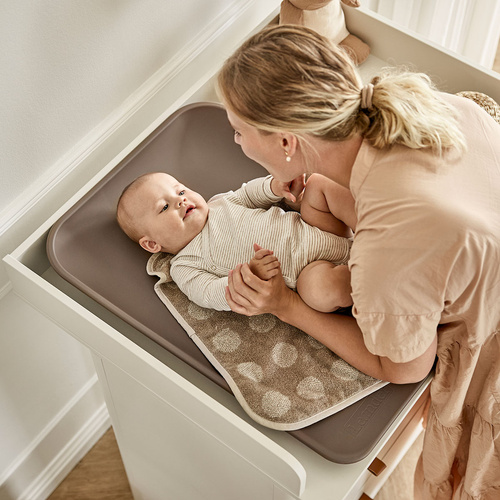 LEANDER - topper for changing mat, mocca