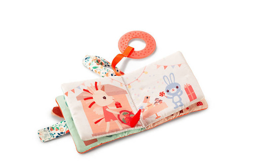 LILLIPUTIENS - Multifunctional mini-book with rustling foil and teether Sarenka Stella 6 m +
