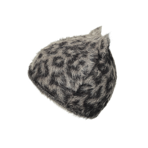 ELODIE DETAILS - winter hat, Furry Knit Beanie, Le Leopard, 0-6 months