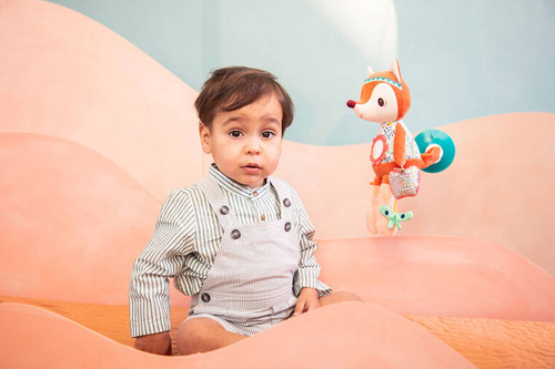 LILLIPUTIENS Multifunctional suction cup cuddly toy Fox Alice 6 m+