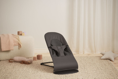 BABYBJÖRN - Bouncer BLISS Woven/Jersey Tri Fabric, Dark Grey