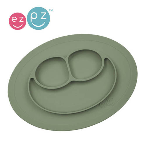 EZPZ - Silicone small plate with washer 2in1 Minimata, olive