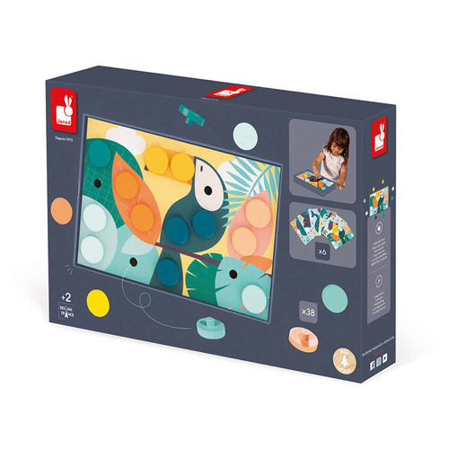 Janod - The first wooden mosaic 2+ puzzle