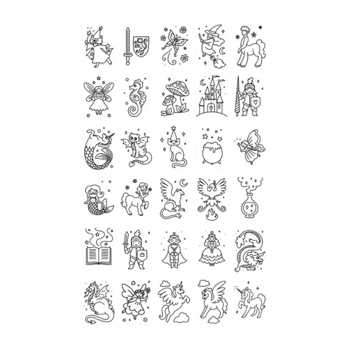 KIDYWOLF – refill set for KIDYDRAW-MINI 3+, Once Upon a Time and Animals