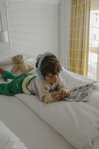 Kidywolf - KIDYNOISE noise-canceling headphones for children, green