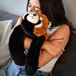 DOUDOU – Histoire d'Ours weighted red panda plush, 50 cm, orange