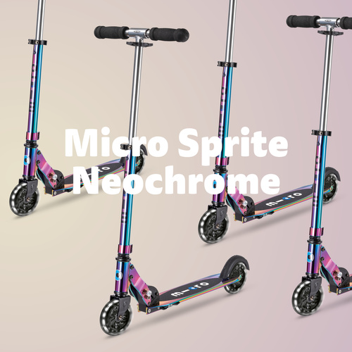 MICRO - two-wheeled scooter for children from 5 years Sprite LED, neochrome