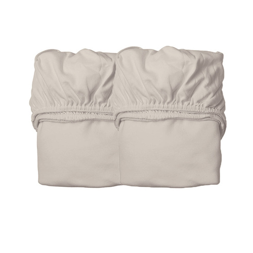 LEANDER - sheet for Junior cot, 2 pcs., cappuccino