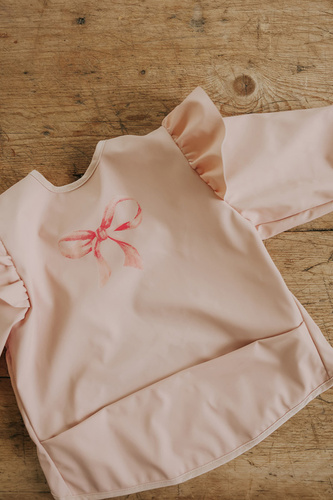Elodie Details - Longsleeved Baby Bib - Rosy Bow