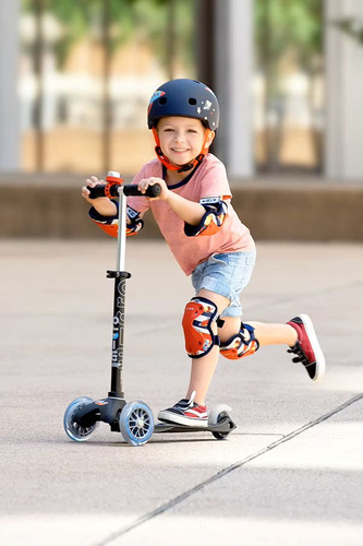 MICRO - scooter bell with rockets, red