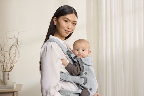 BABYBJORN - Baby Carrier Harmony, Woven, Light grey mélange