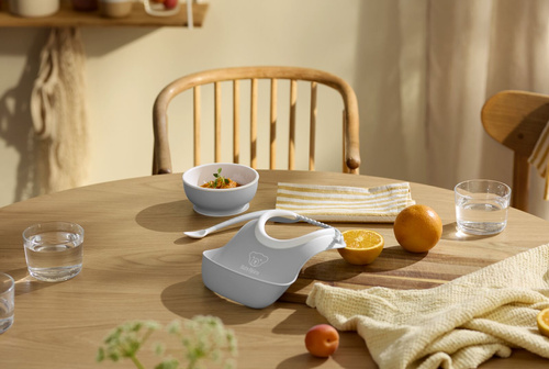 BABYBJORN - Dinnerware Set, 8 pcs - Light Grey