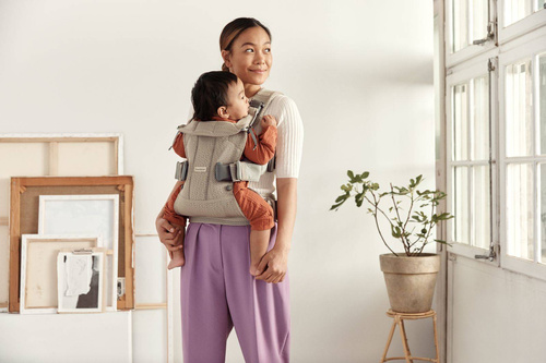 BABYBJÖRN - Baby Carrier ONE AIR 3D MESH, Grey Beige