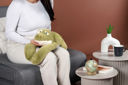 DOUDOU – Podcoll weighted plush crocodile by Histoire d'Ours, 50 cm, green