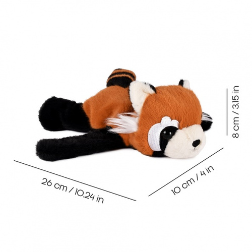 DOUDOU – Podcoll red panda plush slap bracelet, Histoire d'Ours, orange