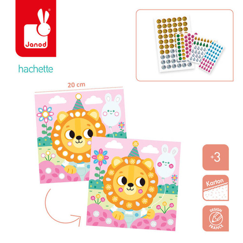 Janod - Large Rhinestones Creative Set My arts & crafts 3+