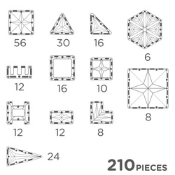 Cleverclixx - Mega Creative Pack Pastel 210 pieces