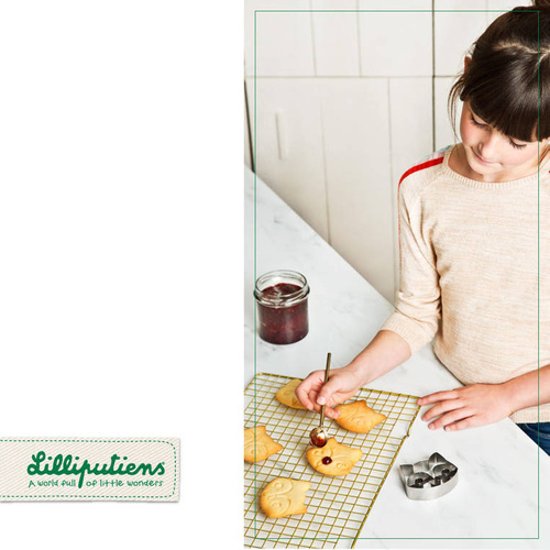 LILLIPUTIENS - Metal cookie cutter Little cook, Alice the fox, 4+