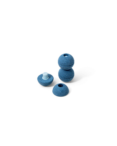 MODU - 3x Foam Ball, deep blue / sky blue