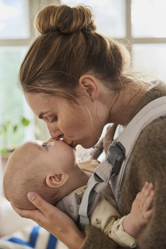 BABYBJORN - Baby Carrier Harmony, Woven, Light Beige mélange